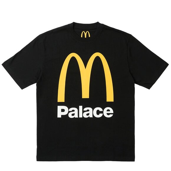 PALACE x McDonald's Logo T-Shirt Black New Size M Medium MSRP: $48 - Picture 1 of 2